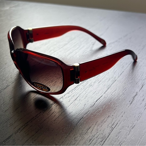 NWT Fossil Brown 62mm Women\'s Oversized Sunglasses